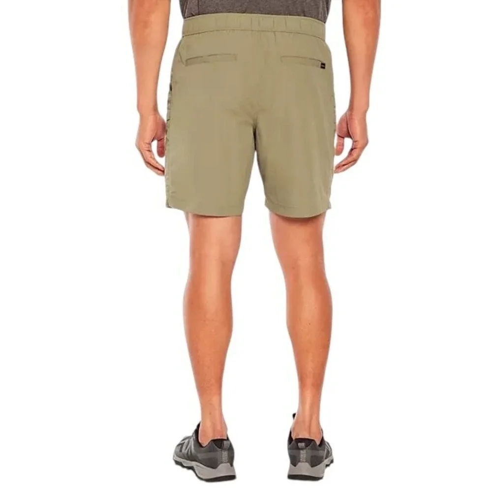 Eddie Bauer Mens XXL Khaki Tan Ripstop Tech Pull On Shorts NWT NEW‎